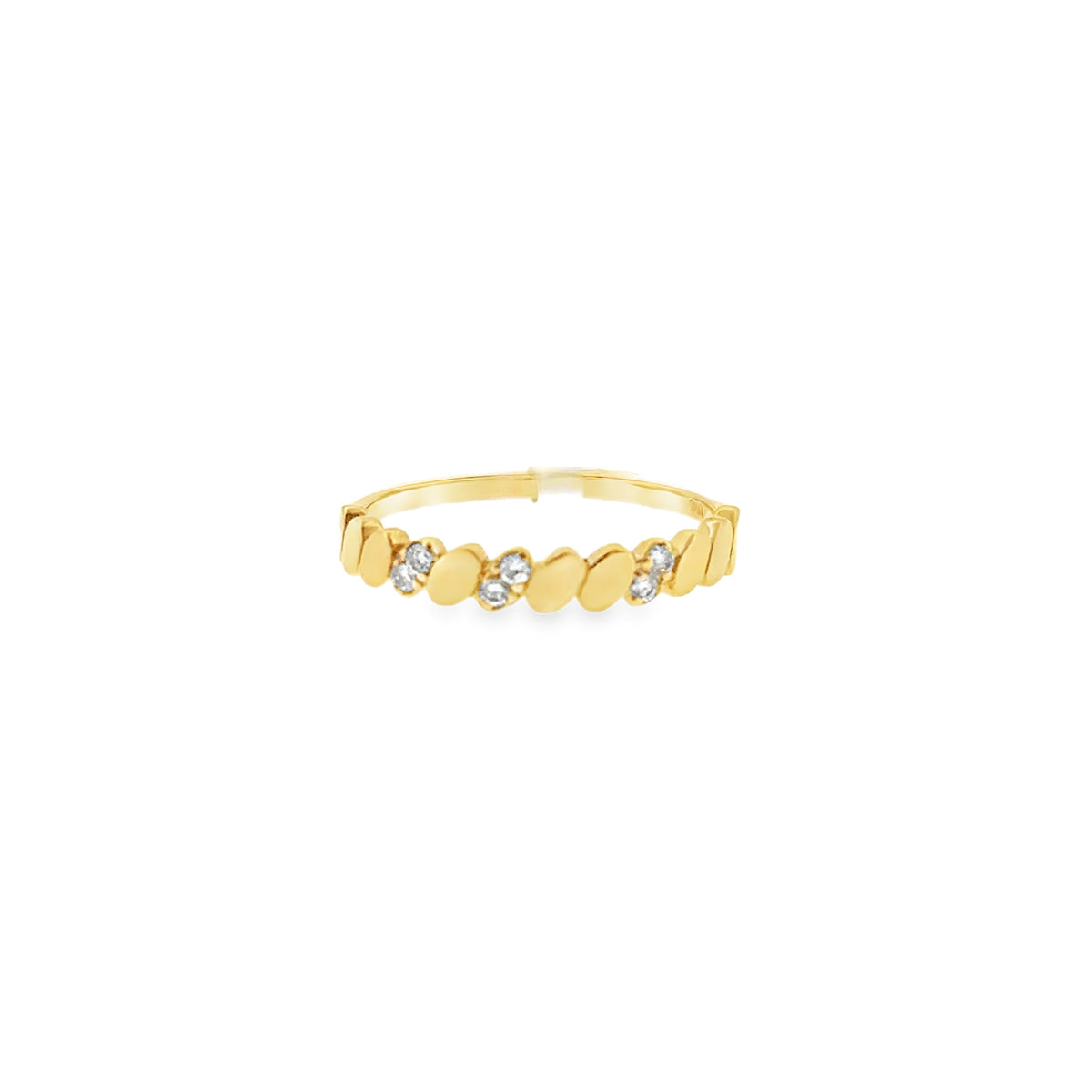 Gold Oval Stacking Ring