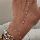 Bezel Diamond Hand Chain