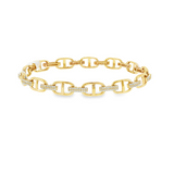 Gold & Diamond Link Bracelet