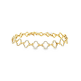 Diamond Open Clover Bracelet