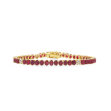 Ruby Tennis Bracelet- YG