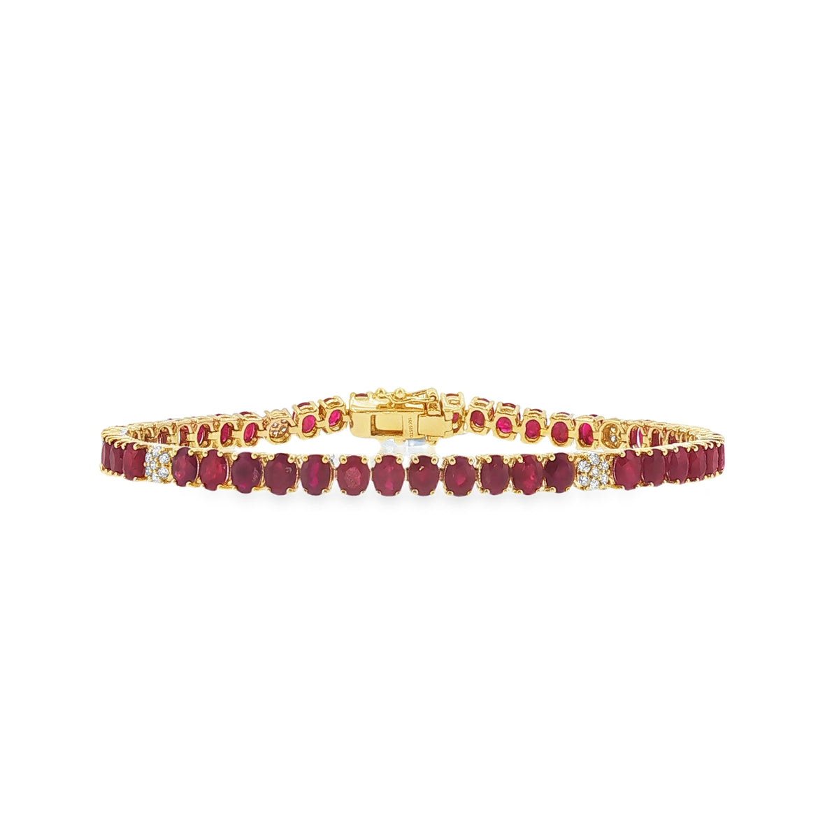 Ruby Tennis Bracelet- YG