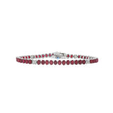 Ruby Tennis Bracelet- WG