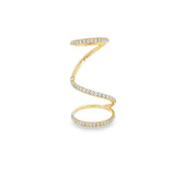 Long Diamond Flex Ring