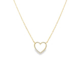 Dainty Open Heart Necklace- YG