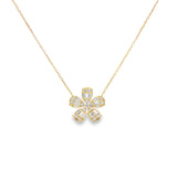 Diamond Flower Necklace