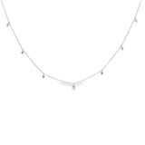 Dainty Hanging Diamond Necklace