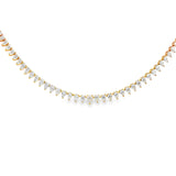 Pear Diamond Tennis Necklace