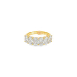 Oval Illusion Halfway Eternity Band