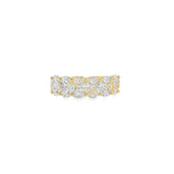 Oval Illusion Halfway Eternity Band