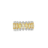 Yellow Diamond Marquise Statement Ring