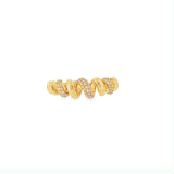 Pave Spiral Ring