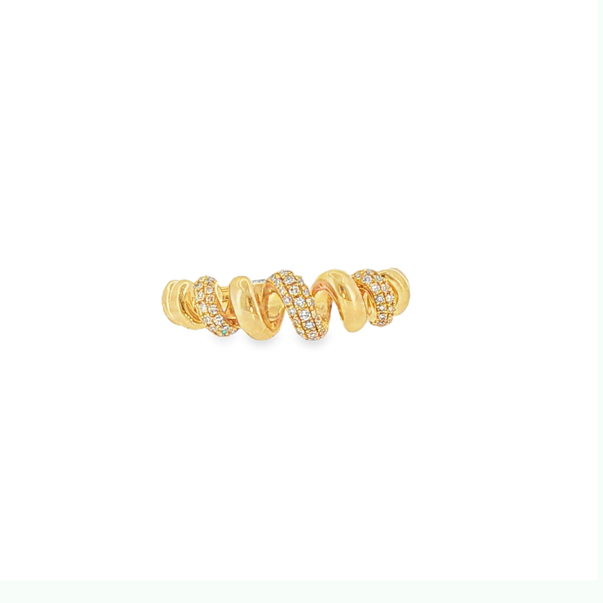 Pave Spiral Ring