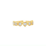 Mixed Shape Diamond Bezel Ring