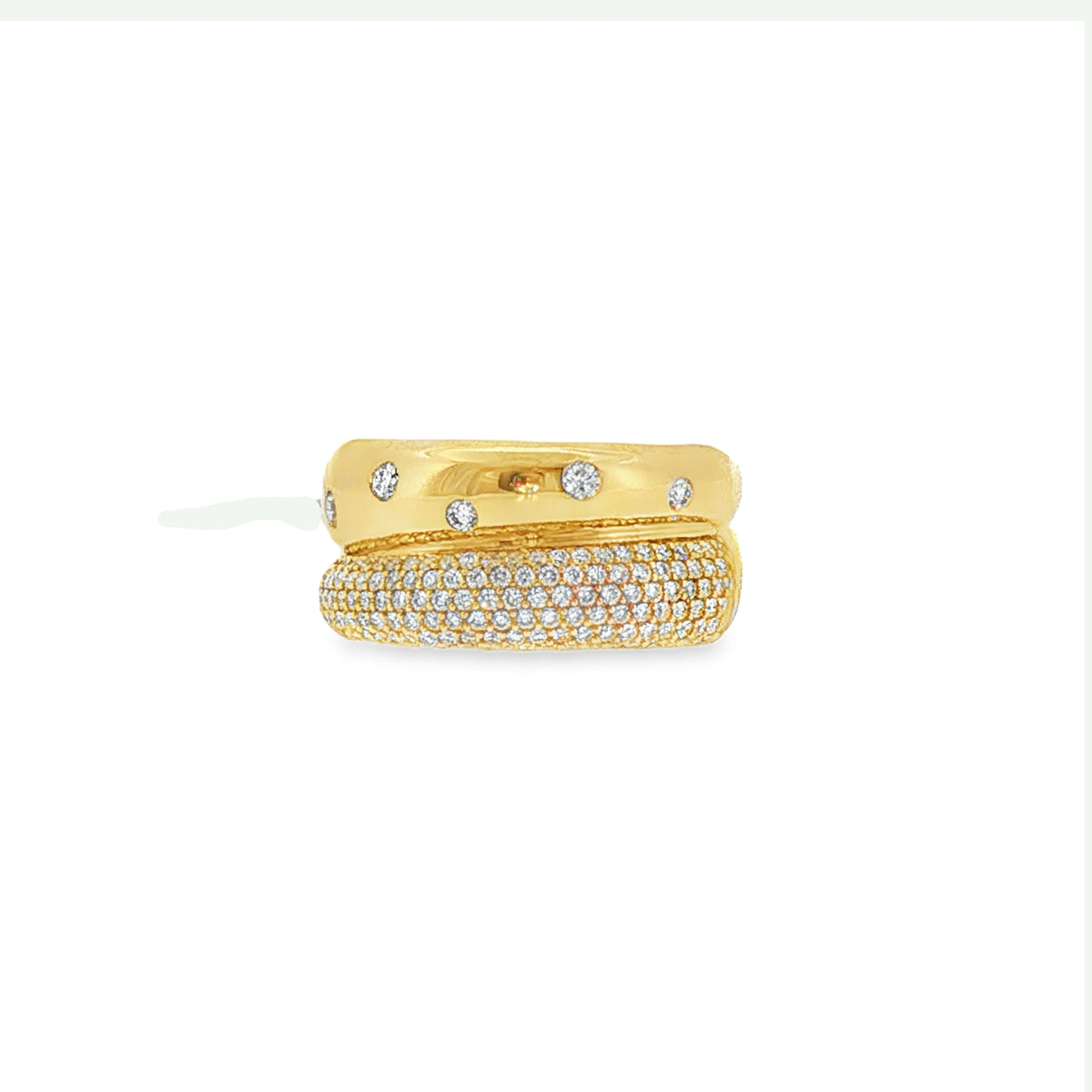 Chunky Pave & Gold Ring