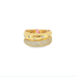Chunky Pave & Gold Ring