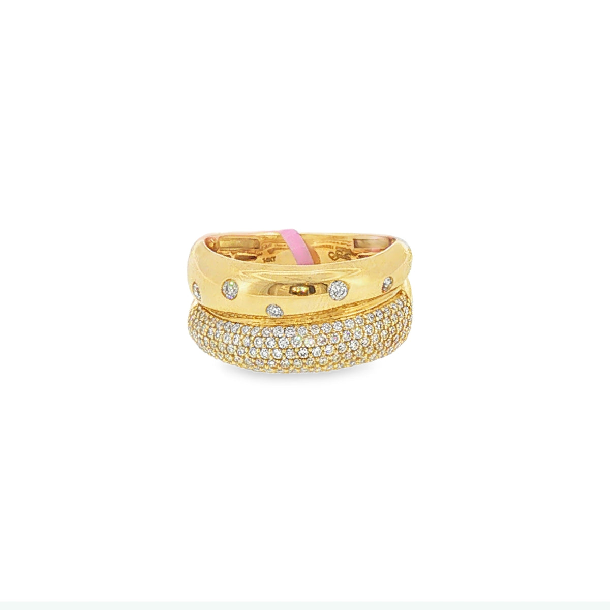 Chunky Pave & Gold Ring