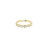 Dainty Mixed Shape Bezel Ring