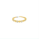 Gold Ball & Diamond Ring