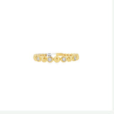 Gold Ball & Diamond Ring