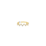 Baguette Diamond Zig Zag Ring