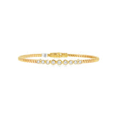 Italian Flex Bezel Diamond Bangle