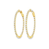 Lab Diamond Hoops YG