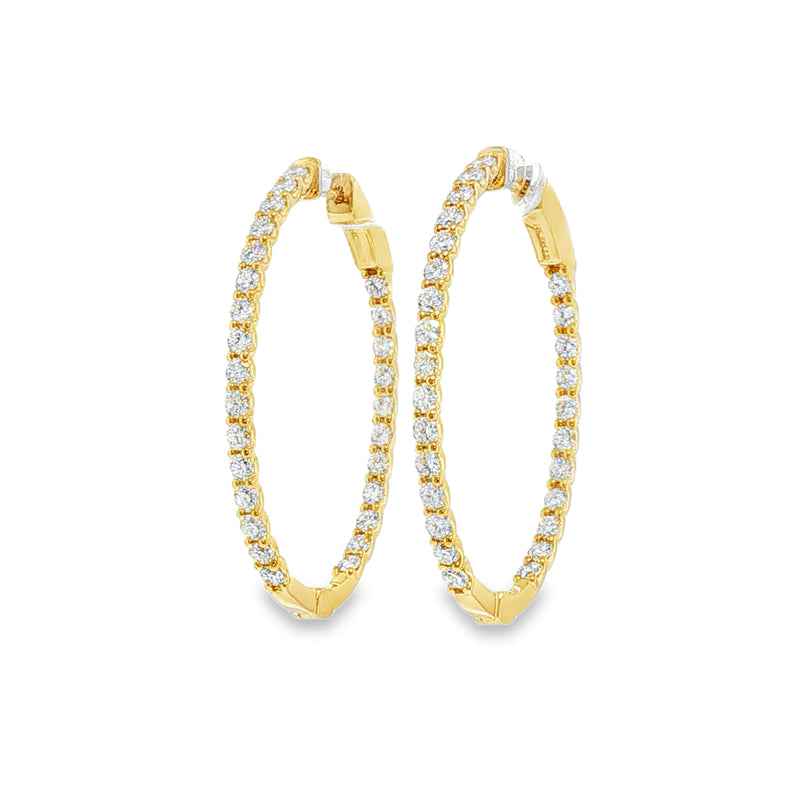 Lab Diamond Hoops YG