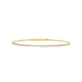Skinny Diamond Flex Bangle- YG