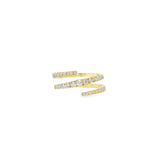 YG Diamond Wrap Ring