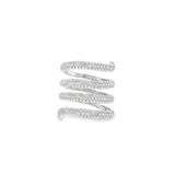 Long Diamond Wrap Flex Ring