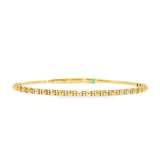 Gold Spike Flex Bangle