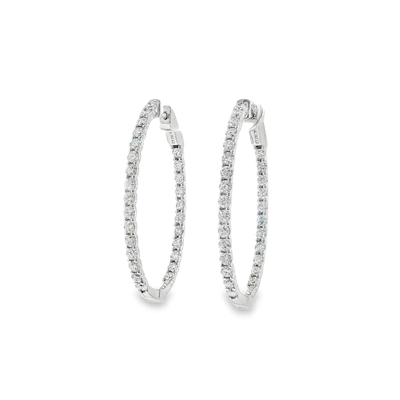 Lab Diamond Hoops WG