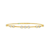 Oval Bezel Flexi Bangle