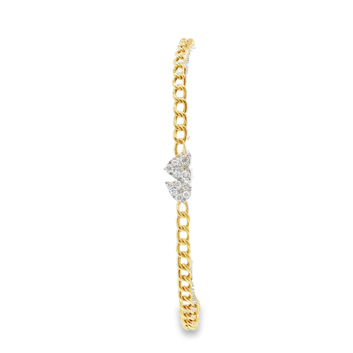 Two Stone Dainty Chain Bracelet