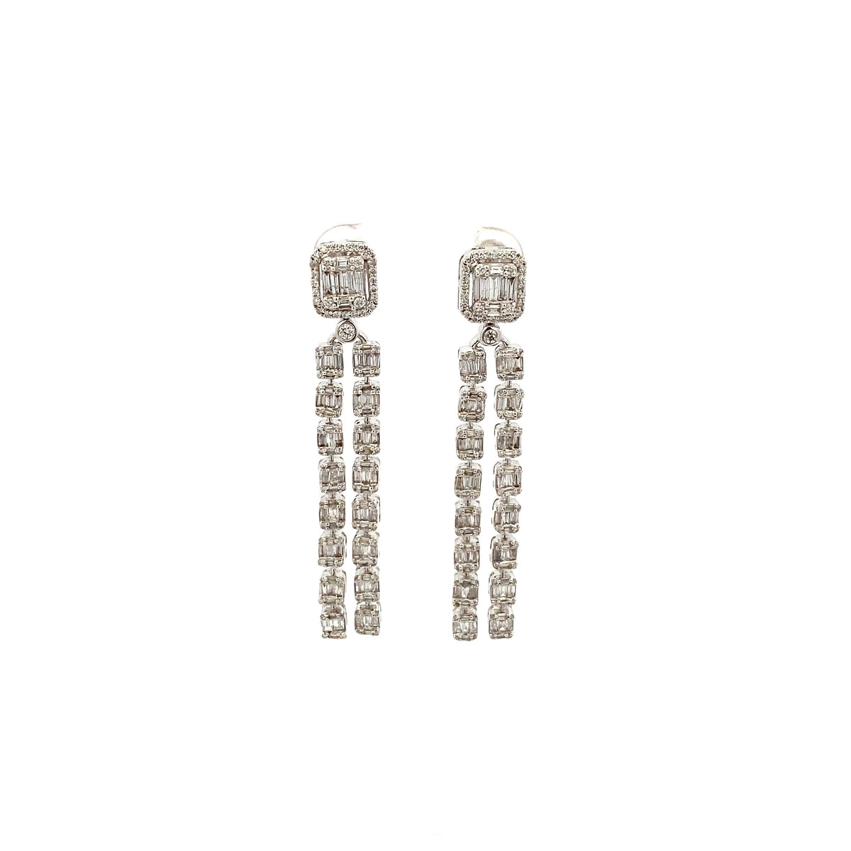 Baguette Strand Earrings