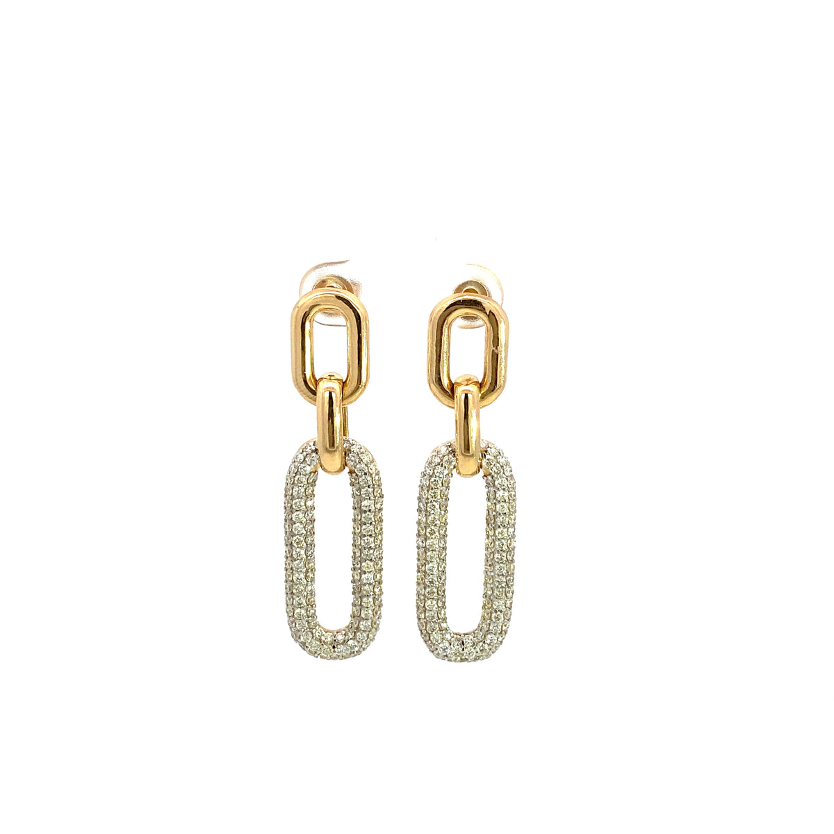 Diamond Link Earrings