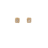 Mini Baguette Illusion Studs- YG