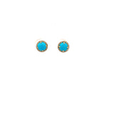 Turquoise Studs- YG